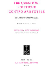 eBook, Tre questioni politiche contro Aristotele, Campanella, Tommaso, Fabrizio Serra