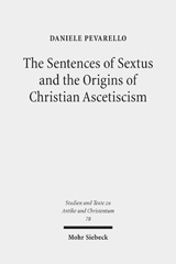 E-book, The Sentences of Sextus and the Origins of Christian Ascetiscism, Mohr Siebeck