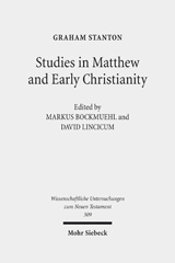 E-book, Studies in Matthew and Early Christianity, Mohr Siebeck