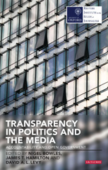 E-book, Transparency in Politics and the Media, I.B. Tauris