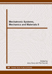 E-book, Mechatronic Systems, Mechanics and Materials II, Trans Tech Publications Ltd