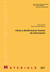 E-book, Cómo y dónde buscar fuentes de información, Cid Leal, Pilar, Universitat Autònoma de Barcelona