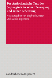 E-book, Der Antiochenische Text der Septuaginta in seiner Bezeugung und seiner Bedeutung, Vandenhoeck & Ruprecht