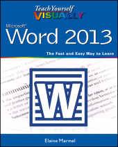 E-book, Teach Yourself VISUALLY Word 2013, Visual