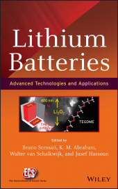 eBook, Lithium Batteries : Advanced Technologies and Applications, Wiley