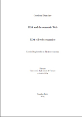 Capitolo, RDA and the semantic Web : lectio magistralis in library science, Casalini libri