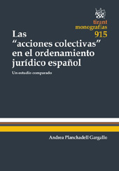 E-book, Las acciones colectivas en el ordenamiento jurídico español : un estudio comparado, Tirant lo Blanch