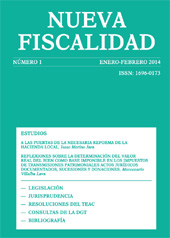 Issue, Nueva fiscalidad : 1, 2014, Dykinson
