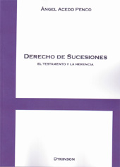 E-book, Derecho de Sucesiones : el testamento y la herencia, Acedo Penco, Ángel, Dykinson