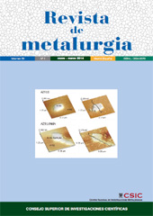 Fascículo, Revista de metalurgia : 50, 1, 2014, CSIC, Consejo Superior de Investigaciones Científicas
