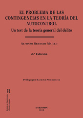 E-book, El problema de las contingencias en la teoría del autocontrol : un test de la teoría general del delito, Serrano Maíllo, Alfonso, Dykinson