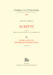 E-book, Scritti : vol. III : storia, civiltà, erudizione romagnola : tomo primo, Edizioni di storia e letteratura
