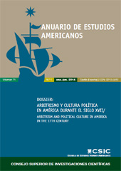 Fascículo, Anuario de estudios americanos : 71, 1, 2014, CSIC, Consejo Superior de Investigaciones Científicas