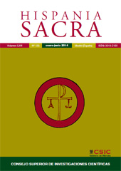 Fascicolo, Hispania Sacra : LXVI, 133, 1, 2014, CSIC, Consejo Superior de Investigaciones Científicas