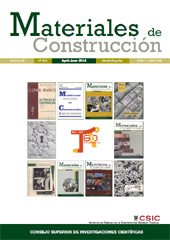 Fascicolo, Materiales de construcción : 64, 314, 2, 2014, CSIC, Consejo Superior de Investigaciones Científicas