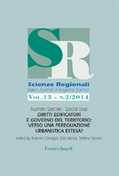 Heft, Scienze regionali : Italian Journal of regional Science : 13, 2, 2014, Franco Angeli