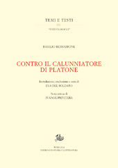 eBook, Contro il calunniatore di Platone, Bessarione, Basilio, Edizioni di storia e letteratura