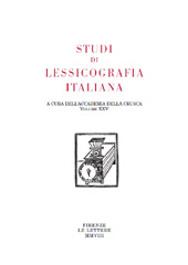 Fascicule, Studi di lessicografia italiana : XXXI, 2014, Le Lettere