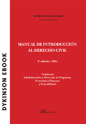 eBook, Manual de introducción al derecho civil : grados en administración y dirección de empresas, economía y finanzas y contabilidad, Dykinson