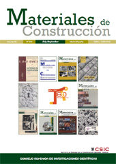 Fascicolo, Materiales de construcción : 64, 315, 3, 2014, CSIC, Consejo Superior de Investigaciones Científicas