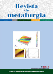 Fascicule, Revista de metalurgia : 50, 3, 2014, CSIC, Consejo Superior de Investigaciones Científicas