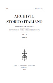 Fascículo, Archivio storico italiano : 641, 3, 2014, L.S. Olschki