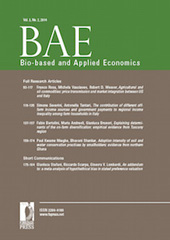 Issue, Bio-based and Applied Economics : 3, 2, 2014, Firenze University Press