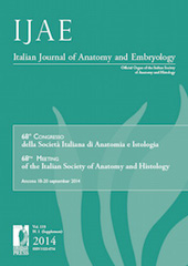 Fascicolo, IJAE : Italian Journal of Anatomy and Embryology : 119, 1 Supplement, 2014, Firenze University Press
