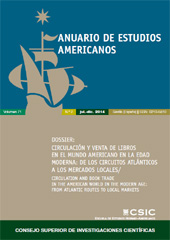 Fascículo, Anuario de estudios americanos : 71, 2, 2014, CSIC, Consejo Superior de Investigaciones Científicas