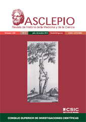 Issue, Asclepio : revista de historia de la medicina y de la ciencia : LXVI, 2, 2014, CSIC, Consejo Superior de Investigaciones Científicas