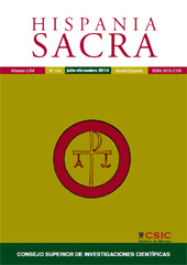 Issue, Hispania Sacra : LXVI, 134, 2, 2014, CSIC, Consejo Superior de Investigaciones Científicas