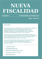 Fascículo, Nueva fiscalidad : 5, 2014, Dykinson