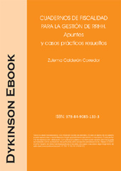 E-book, Cuadernos de fiscalidad para la gestión de RRHH : apuntes y casos prácticos resueltos, Calderón Corredor, Zulema, Dykinson