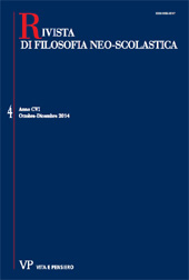 Fascicule, Rivista di filosofia neoscolastica : 4, 2014, Vita e Pensiero
