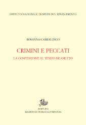 E-book, Crimini e peccati : la confessione al tempo di Amleto, Camerlingo, Rosanna, Edizioni di storia e letteratura