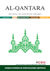 Issue, Al-Qantara : revista de estudios árabes : 35, 2, 2014, CSIC, Consejo Superior de Investigaciones Científicas