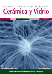 Fascicule, Boletin de la sociedad española de cerámica y vidrio : 53, 6, 2014, CSIC, Consejo Superior de Investigaciones Científicas