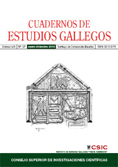 Issue, Cuadernos de estudios gallegos : LXI, 127, 2014, CSIC, Consejo Superior de Investigaciones Científicas