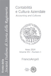Fascículo, Contabilità e cultura aziendale : rivista della Società Italiana di Storia della Ragioneria : XIV, 1, 2014, Franco Angeli