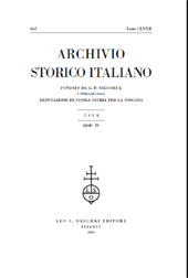 Fascicule, Archivio storico italiano : 642, 4, 2014, L.S. Olschki