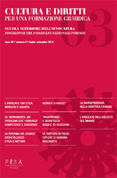 Article, Il ruolo dell'avvocato nell'ascolto del minore : la deontologia della competenza, Pisa University Press