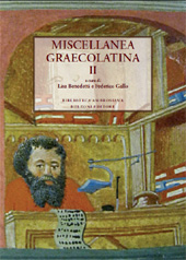 E-book, Miscellanea graecolatina : II., Bulzoni