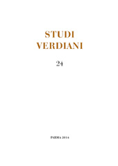 Fascicule, Studi Verdiani : 24, 2014, Istituto nazionale di studi verdiani
