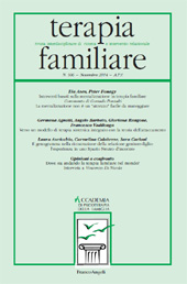 Artículo, Interventi basati sulla mentalizzazione in terapia familiare, Franco Angeli