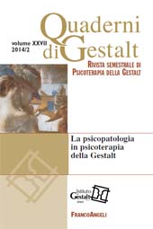 Heft, Quaderni di Gestalt : rivista semestrale di psicoterapia della Gestalt : 2, 2014, Franco Angeli