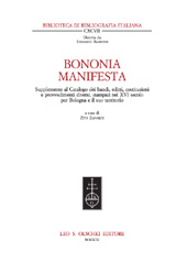 Chapter, Il fondo Stampe nell'Archivio Generale Arcivescovile di Bologna, L.S. Olschki