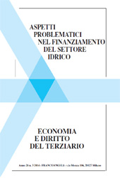 Article, Problematiche finanziarie del settore idrico italiano : alcuni spunti da esperienze straniere, Franco Angeli