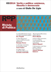 Article, Verità dell'esistenza e politica in Eric Voegelin, Rubbettino
