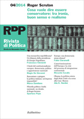 Article, Prendersi cura delle istituzioni : il conservatorismo politico di Roger Scruton, Rubbettino