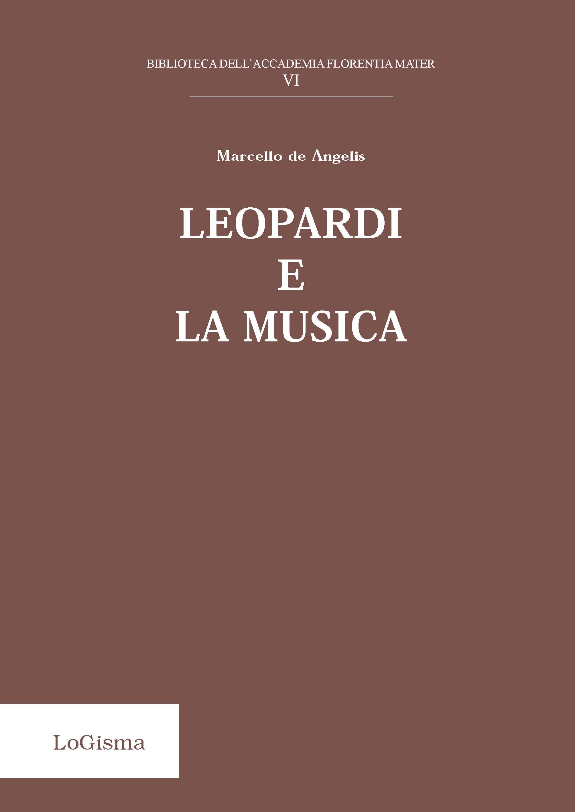 eBook, Leopardi e la musica, De Angelis, Marcello, LoGisma